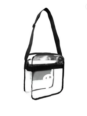 Little Earth Clear Crossbody Bag with Black Trim